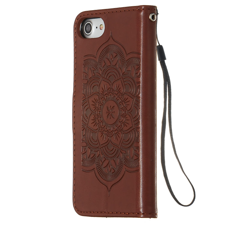 For iPhone SE 2022 / SE 2020 / 8 / 7 Dream Catcher Printing Horizontal Flip Leather Case with Holder & Card Slots & Wallet & Lanyard