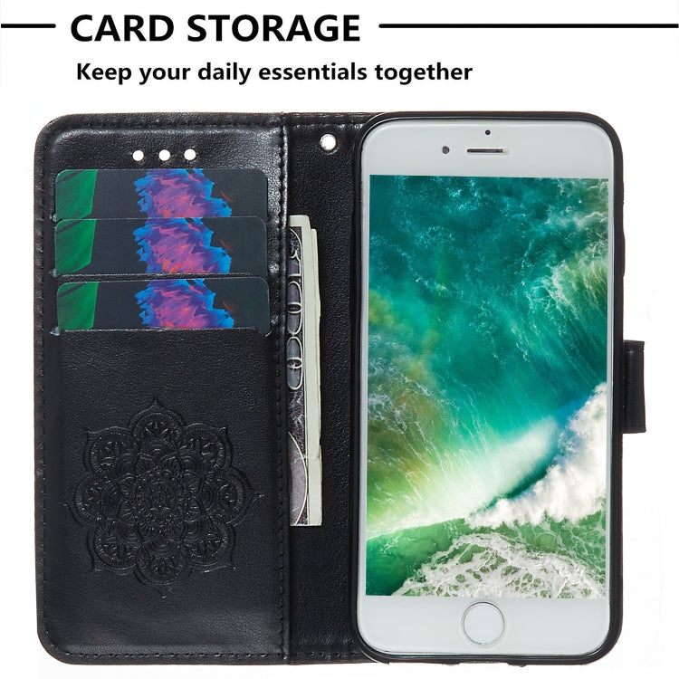 For iPhone SE 2022 / SE 2020 / 8 / 7 Dream Catcher Printing Horizontal Flip Leather Case with Holder & Card Slots & Wallet & Lanyard