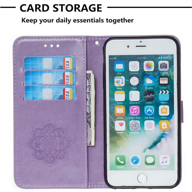 For iPhone 8 Plus / 7 Plus Dream Catcher Printing Horizontal Flip Leather Case with Holder & Card Slots & Wallet & Lanyard