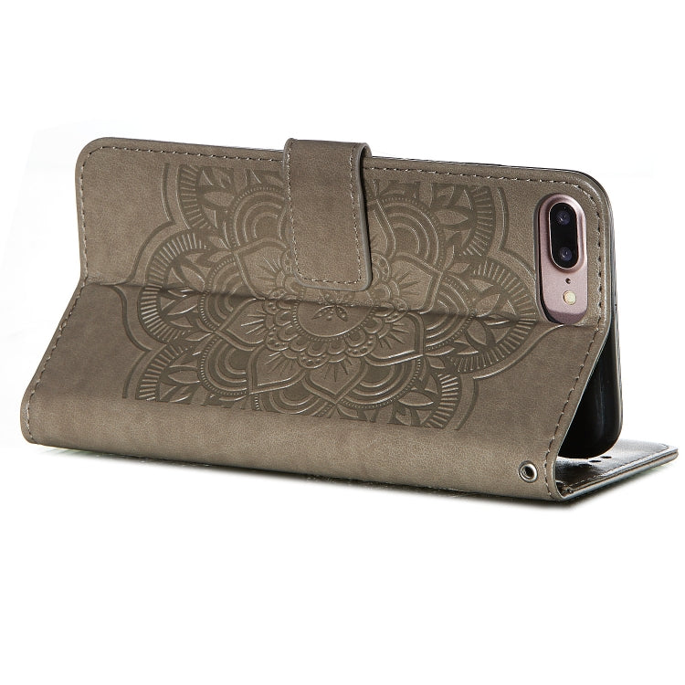 For iPhone 8 Plus / 7 Plus Dream Catcher Printing Horizontal Flip Leather Case with Holder & Card Slots & Wallet & Lanyard