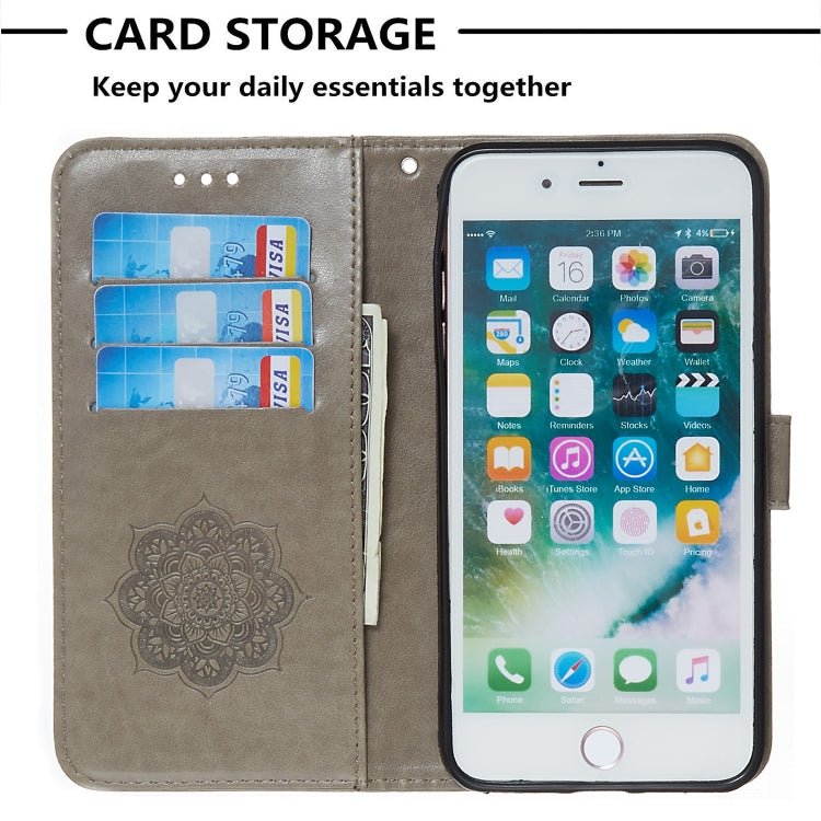 For iPhone 8 Plus / 7 Plus Dream Catcher Printing Horizontal Flip Leather Case with Holder & Card Slots & Wallet & Lanyard
