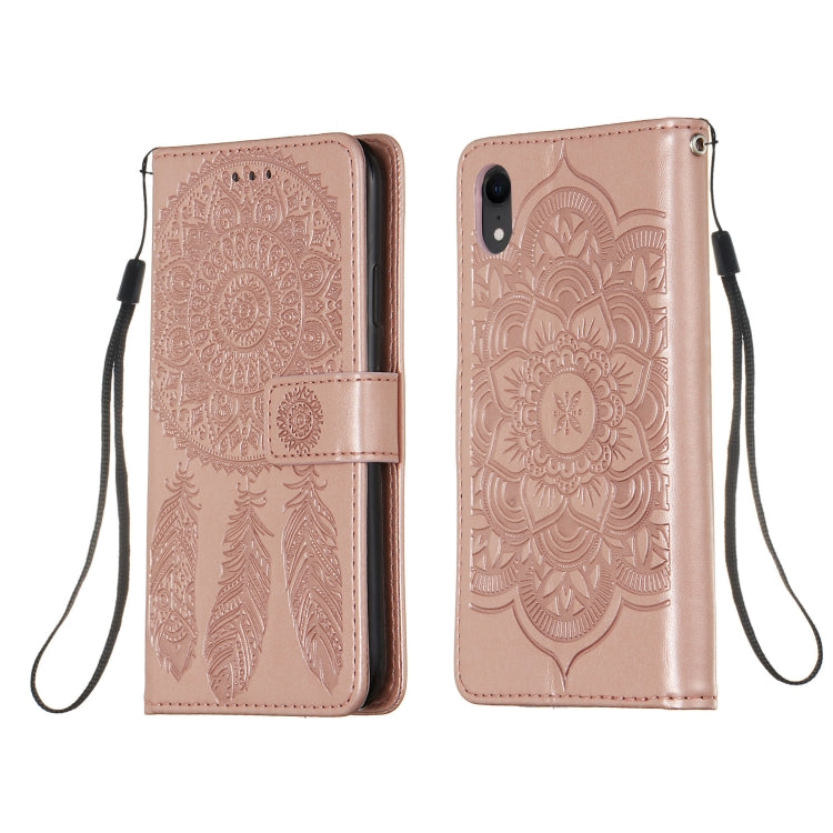 For iPhone XR Dream Catcher Printing Horizontal Flip Leather Case with Holder & Card Slots & Wallet & Lanyard