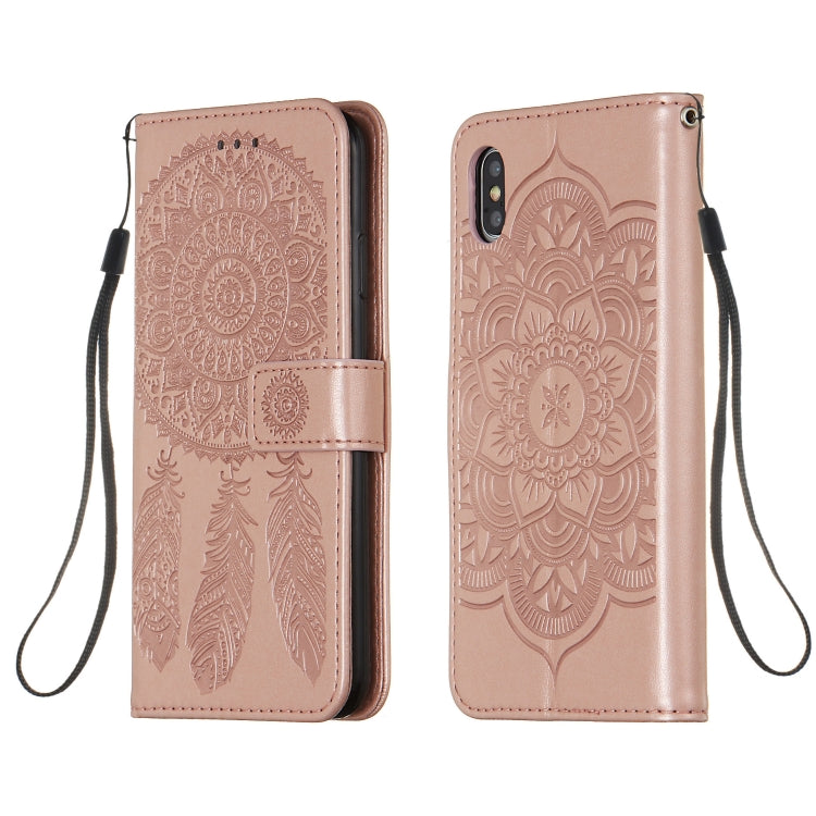 For iPhone XS Max Dream Catcher Printing Horizontal Flip Leather Case with Holder & Card Slots & Wallet & Lanyard