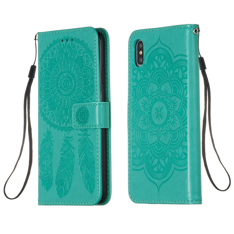 For iPhone XS Max Dream Catcher Printing Horizontal Flip Leather Case with Holder & Card Slots & Wallet & Lanyard