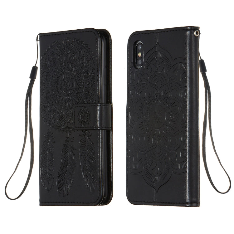 For iPhone XS Max Dream Catcher Printing Horizontal Flip Leather Case with Holder & Card Slots & Wallet & Lanyard