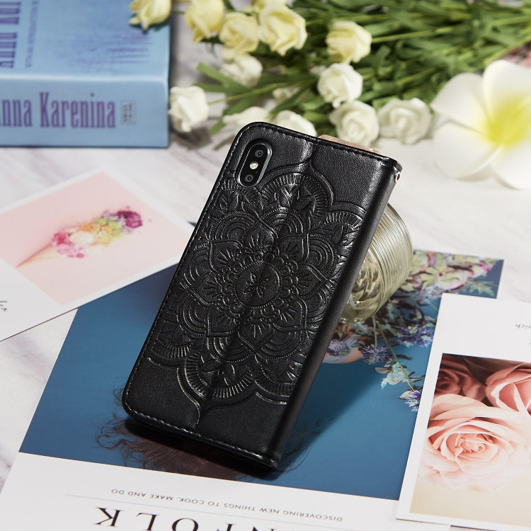 For iPhone XS Max Dream Catcher Printing Horizontal Flip Leather Case with Holder & Card Slots & Wallet & Lanyard