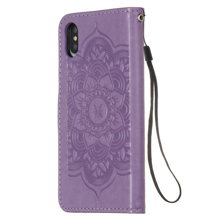 For iPhone X / XS Dream Catcher Printing Horizontal Flip Leather Case with Holder & Card Slots & Wallet & Lanyard