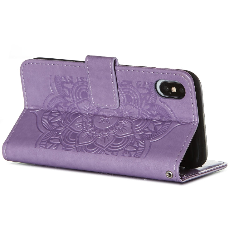 For iPhone X / XS Dream Catcher Printing Horizontal Flip Leather Case with Holder & Card Slots & Wallet & Lanyard