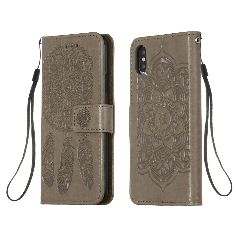For iPhone X / XS Dream Catcher Printing Horizontal Flip Leather Case with Holder & Card Slots & Wallet & Lanyard