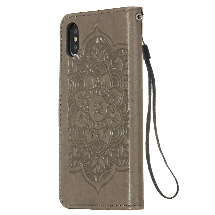 For iPhone X / XS Dream Catcher Printing Horizontal Flip Leather Case with Holder & Card Slots & Wallet & Lanyard
