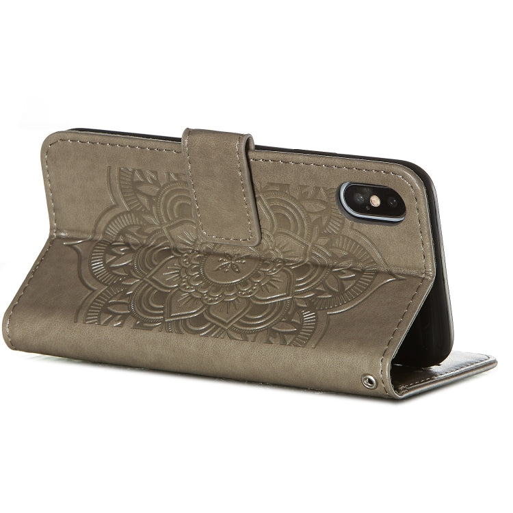 For iPhone X / XS Dream Catcher Printing Horizontal Flip Leather Case with Holder & Card Slots & Wallet & Lanyard