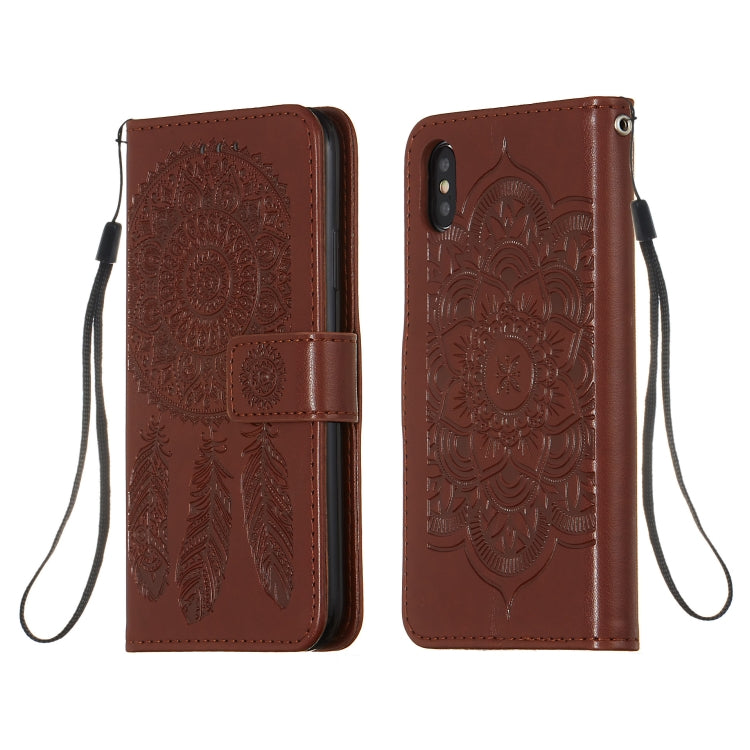 For iPhone X / XS Dream Catcher Printing Horizontal Flip Leather Case with Holder & Card Slots & Wallet & Lanyard