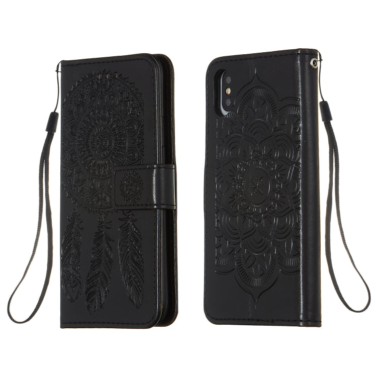 For iPhone X / XS Dream Catcher Printing Horizontal Flip Leather Case with Holder & Card Slots & Wallet & Lanyard