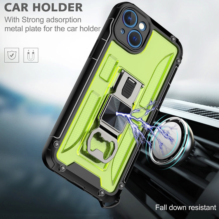 For iPhone 14 Plus PC + TPU Shockproof Protective Phone Case with Corkscrew Holder