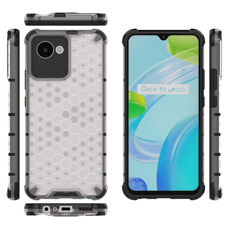 For OPPO Realme C30 Shockproof Honeycomb PC + TPU Protective Case