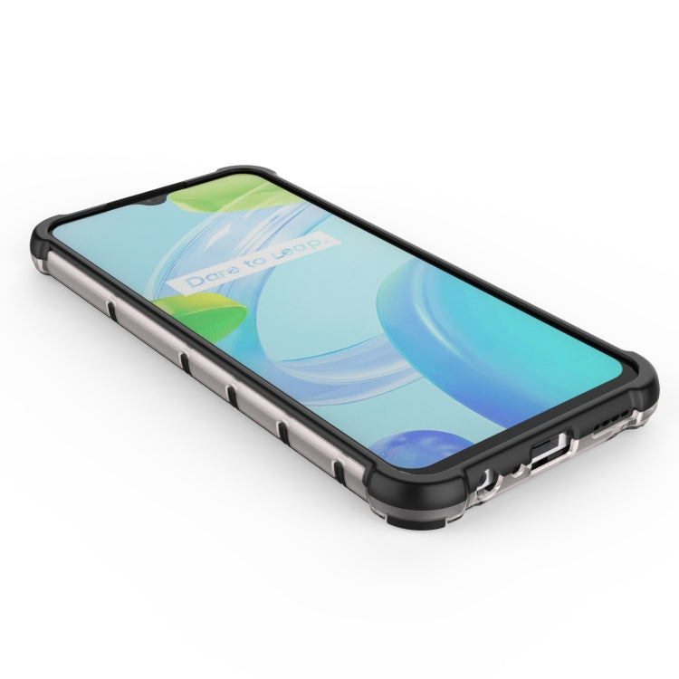 For OPPO Realme C30 Shockproof Honeycomb PC + TPU Protective Case