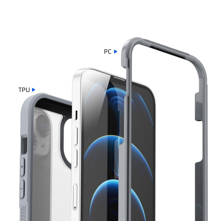 For iPhone 14 Plus 2 in 1 TPU + PC Full Coverage Phone Case