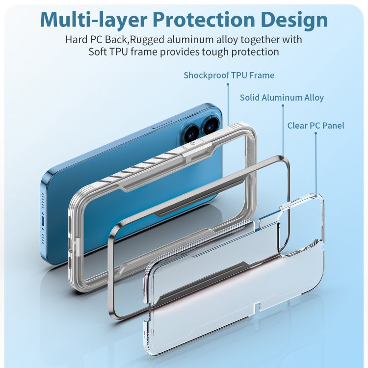 For iPhone 14 Pro Shockproof TPU + PC Armor Protective Phone Case