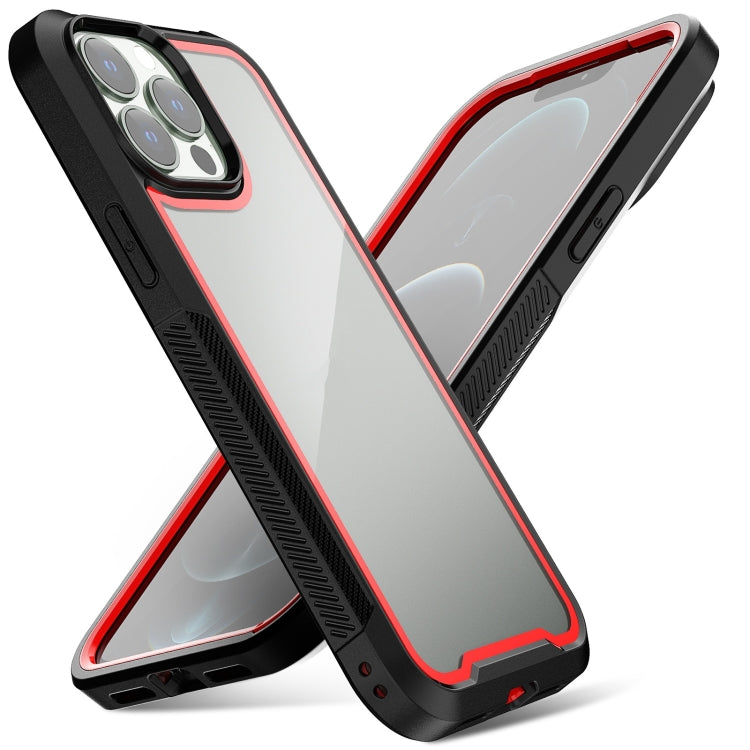 For iPhone 14 Pro Max Colorful Border TPU + PC Full Coverage Phone Case