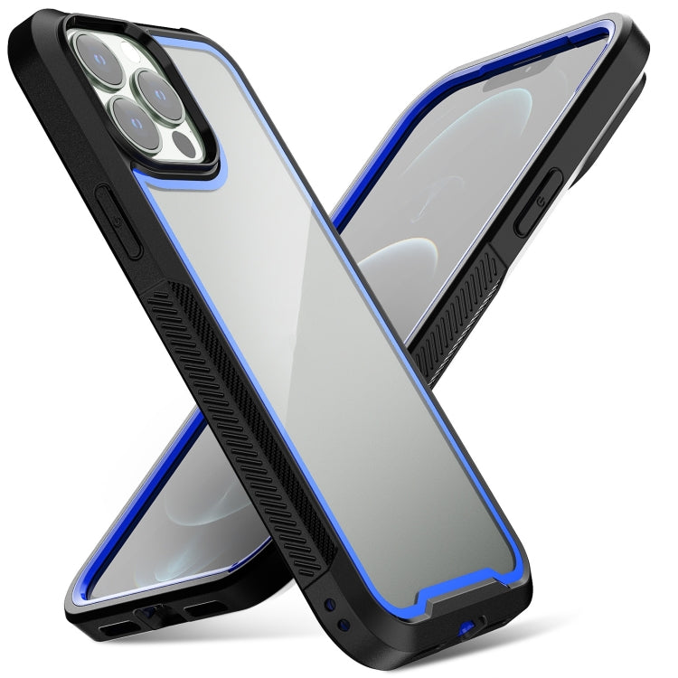 For iPhone 14 Pro Max Colorful Border TPU + PC Full Coverage Phone Case