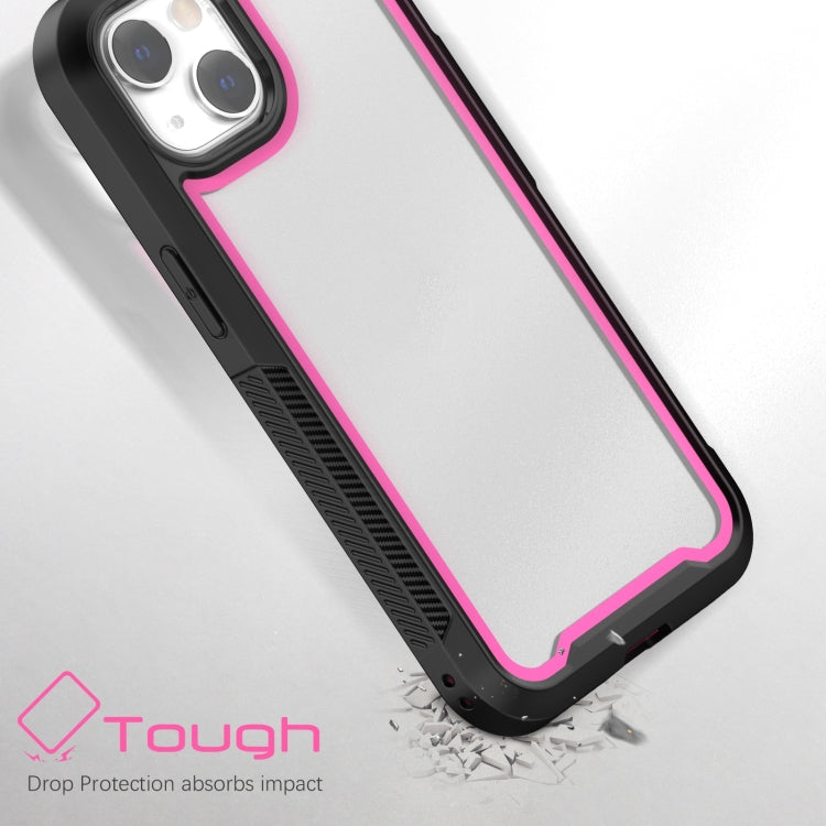 For iPhone 14 Colorful Border TPU + PC Full Coverage Phone Case