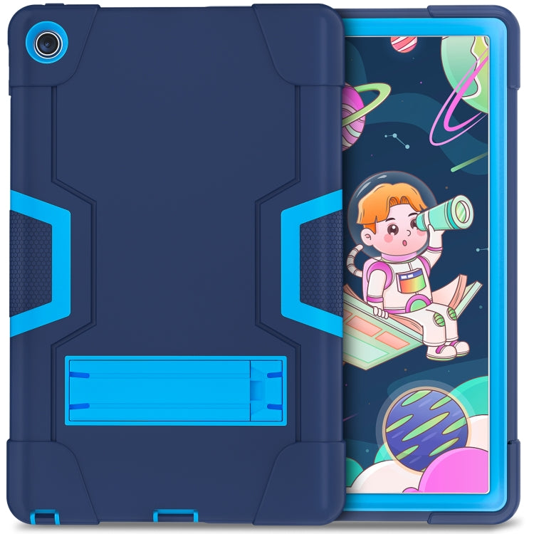 For Lenovo Tab M10 Plus 10.6 3rd Gen 2022 Contrast Color Robot Shockproof Silicone + PC Tablet Case