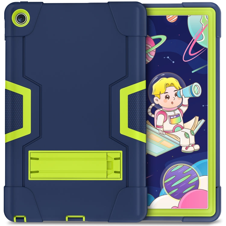 For Lenovo Tab M10 Plus 10.6 3rd Gen 2022 Contrast Color Robot Shockproof Silicone + PC Tablet Case