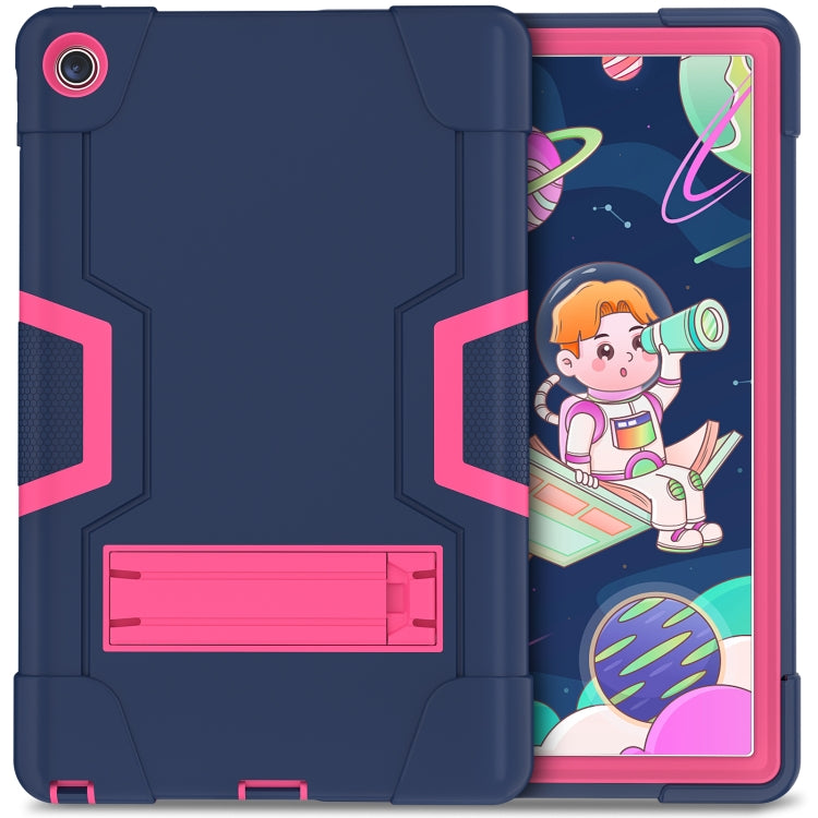 For Lenovo Tab M10 Plus 10.6 3rd Gen 2022 Contrast Color Robot Shockproof Silicone + PC Tablet Case