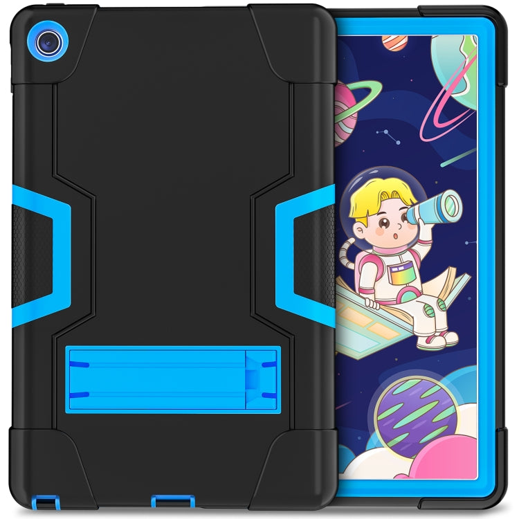 For Lenovo Tab M10 Plus 10.6 3rd Gen 2022 Contrast Color Robot Shockproof Silicone + PC Tablet Case