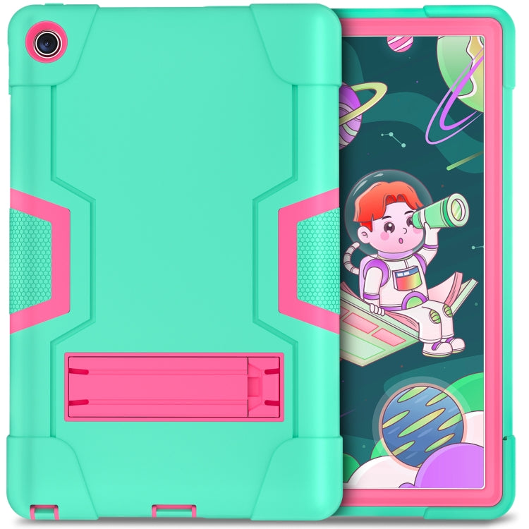 For Lenovo Tab M10 Plus 10.6 3rd Gen 2022 Contrast Color Robot Shockproof Silicone + PC Tablet Case