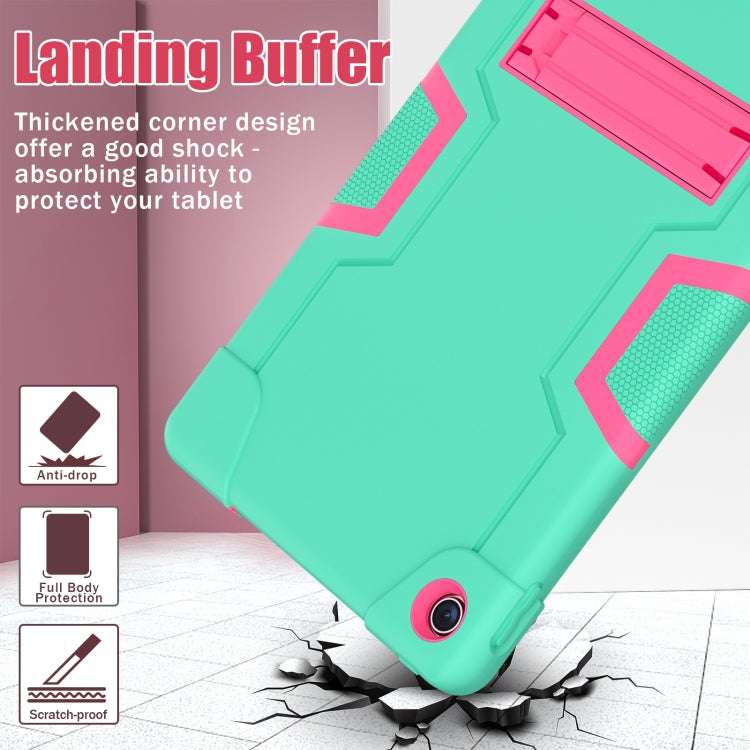 For Lenovo Tab M10 Plus 10.6 3rd Gen 2022 Contrast Color Robot Shockproof Silicone + PC Tablet Case