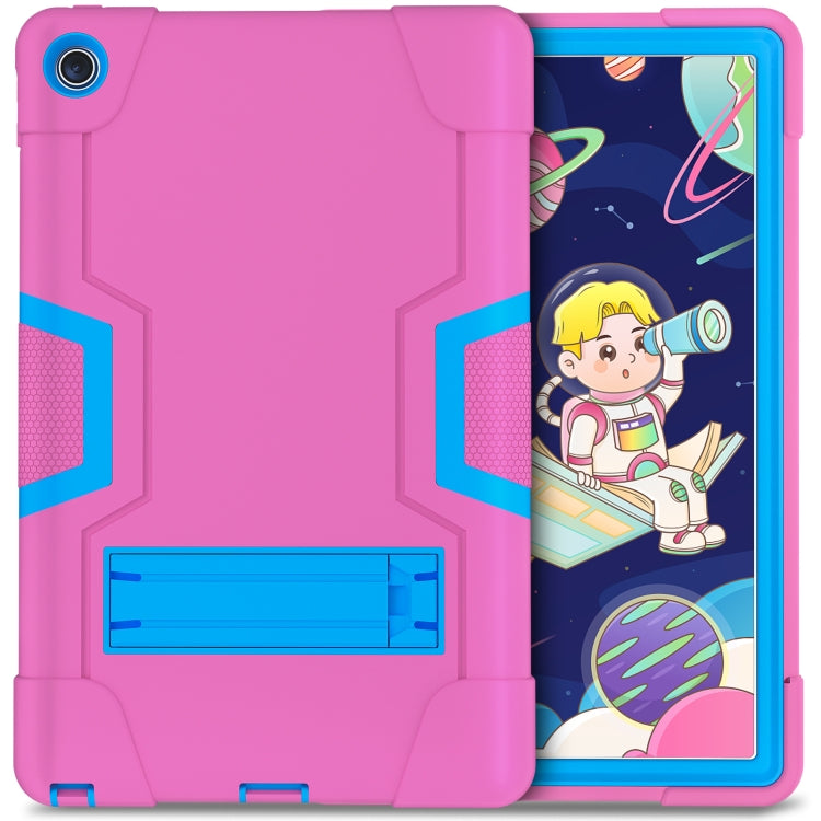 For Lenovo Tab M10 Plus 10.6 3rd Gen 2022 Contrast Color Robot Shockproof Silicone + PC Tablet Case