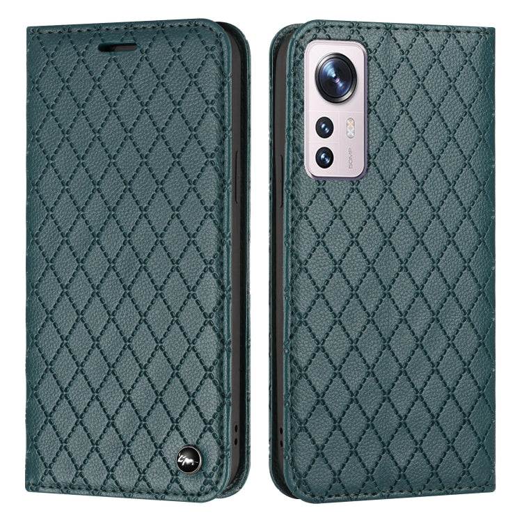 For Xiaomi 12 Lite S11 RFID Diamond Lattice Flip Leather Phone Case