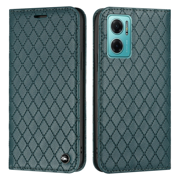 For Xiaomi Redmi 10 5G / Note 11E S11 RFID Diamond Lattice Flip Leather Phone Case