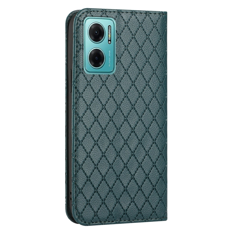 For Xiaomi Redmi 10 5G / Note 11E S11 RFID Diamond Lattice Flip Leather Phone Case
