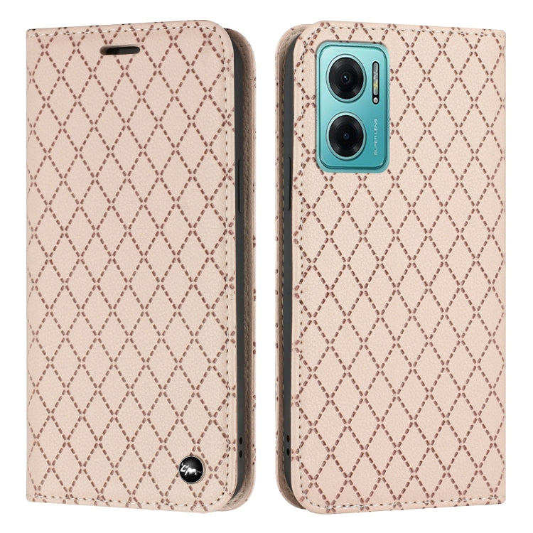 For Xiaomi Redmi 10 5G / Note 11E S11 RFID Diamond Lattice Flip Leather Phone Case