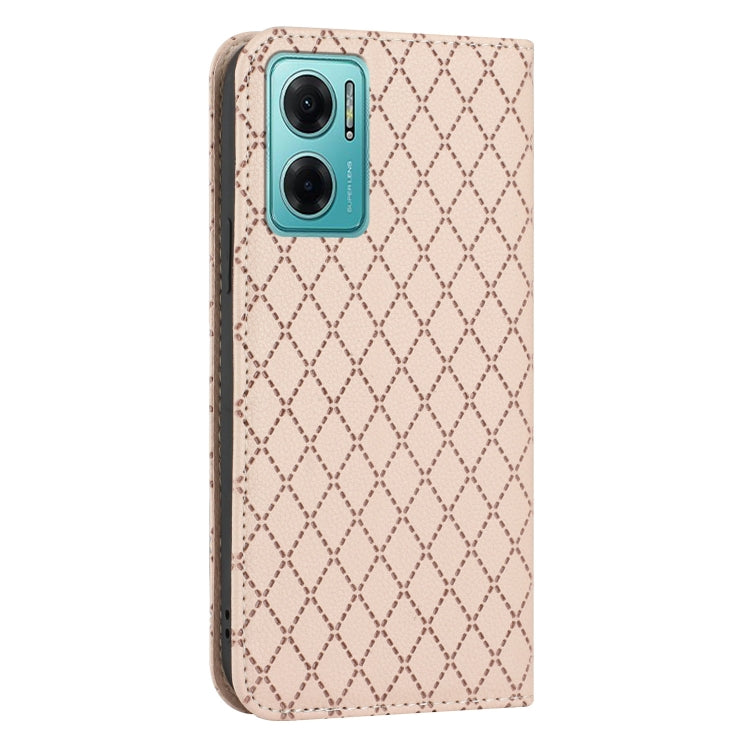 For Xiaomi Redmi 10 5G / Note 11E S11 RFID Diamond Lattice Flip Leather Phone Case