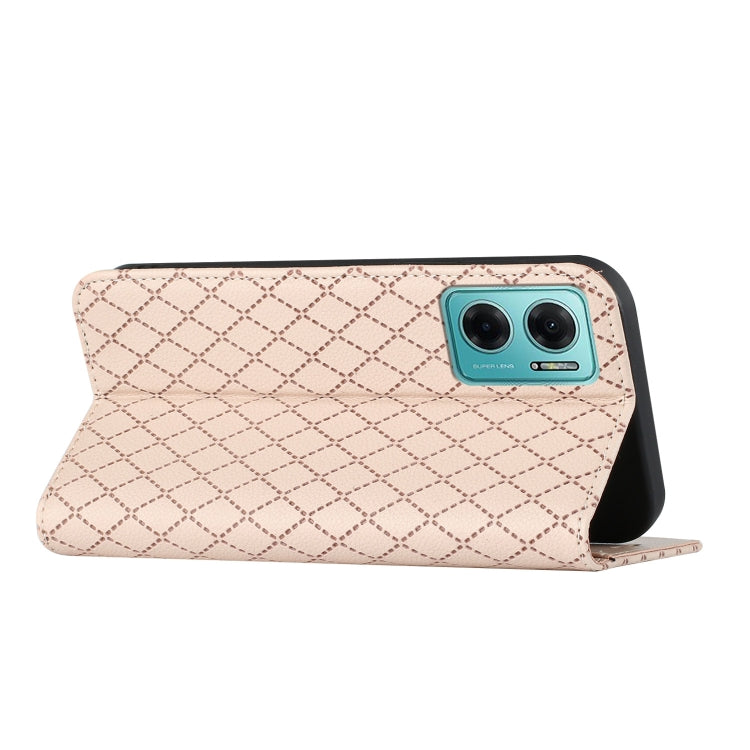 For Xiaomi Redmi 10 5G / Note 11E S11 RFID Diamond Lattice Flip Leather Phone Case