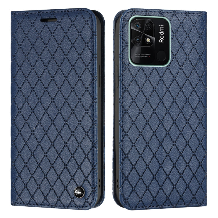 For Xiaomi Redmi 10C S11 RFID Diamond Lattice Flip Leather Phone Case