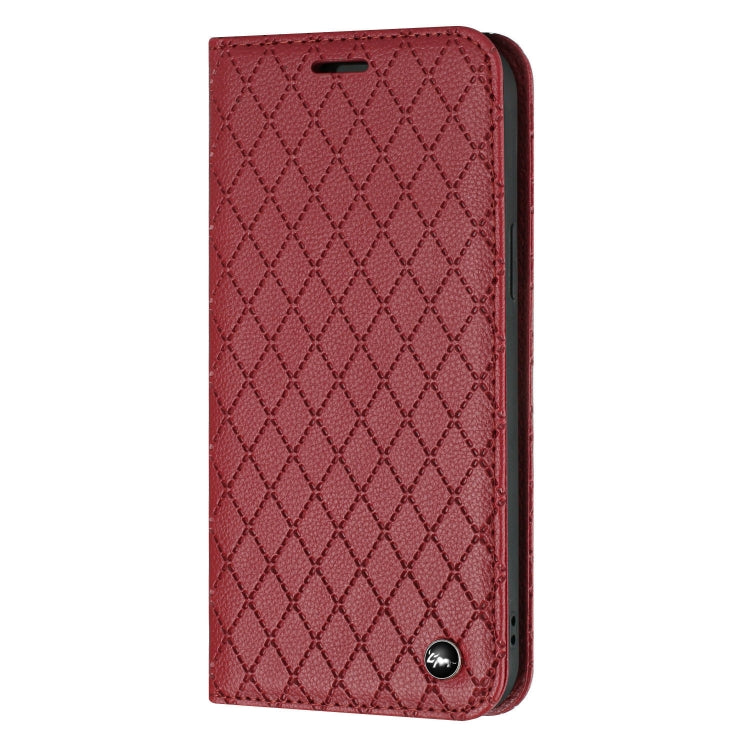 For Xiaomi Redmi Note 10 5G / Note 10T 5G S11 RFID Diamond Lattice Flip Leather Phone Case