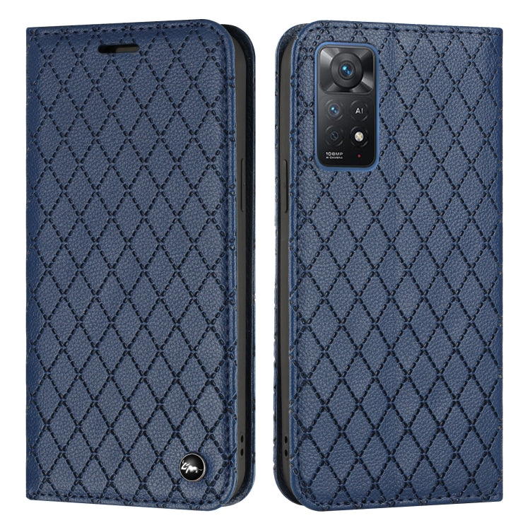 For Xiaomi Redmi Note 11 Pro Global 4G/5G S11 RFID Diamond Lattice Flip Leather Phone Case
