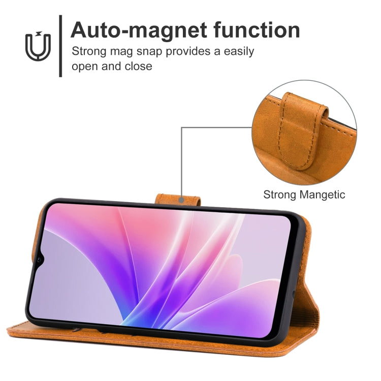 For OPPO A97 Leather Phone Case