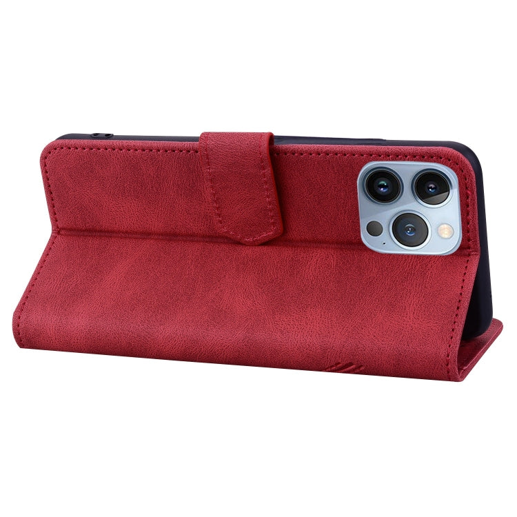 For iPhone 13 Pro Max Geometric Mandala Embossed Leather Phone Case