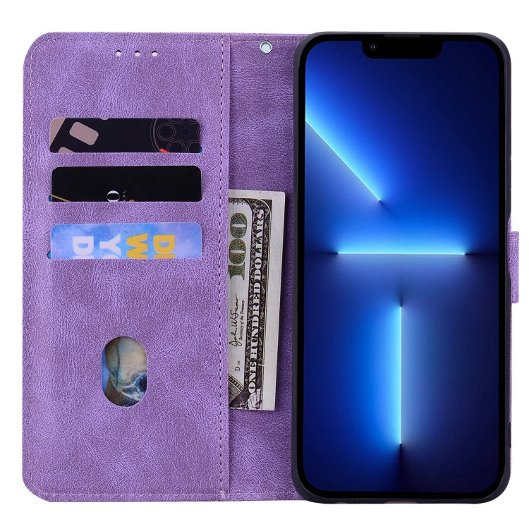 For iPhone 13 Pro Max Geometric Mandala Embossed Leather Phone Case