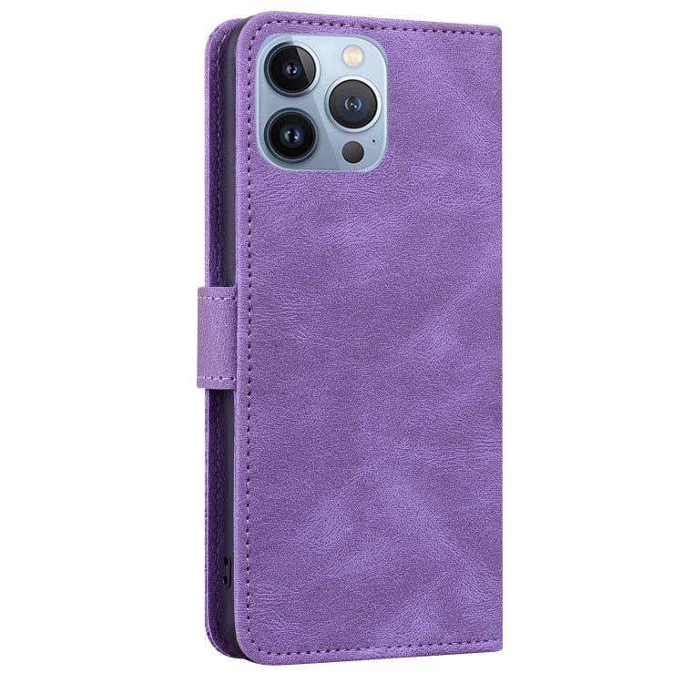For iPhone 13 Pro Geometric Mandala Embossed Leather Phone Case