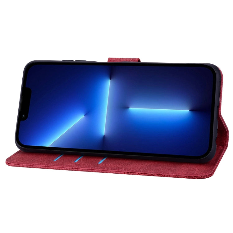 For iPhone 13 Geometric Mandala Embossed Leather Phone Case