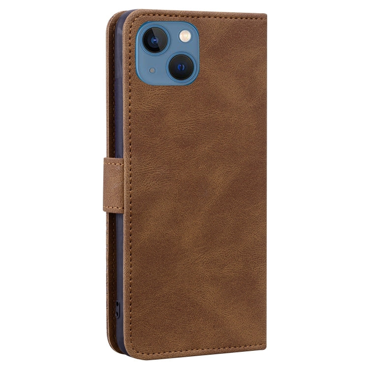 For iPhone 13 mini Geometric Mandala Embossed Leather Phone Case