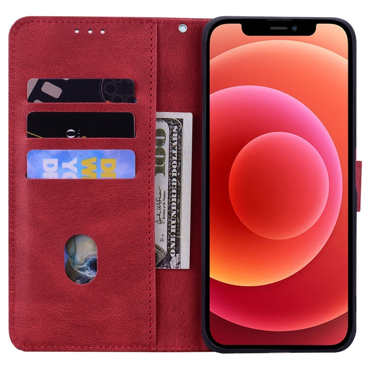 For iPhone 12 Geometric Mandala Embossed Leather Phone Case