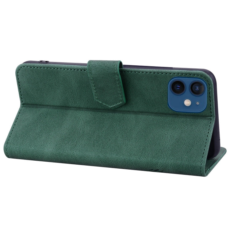 For iPhone 12 mini Geometric Mandala Embossed Leather Phone Case