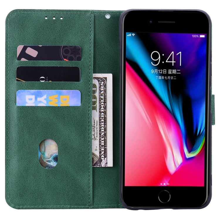 For iPhone SE 2022 / SE 2020 / 8 / 7 Geometric Mandala Embossed Leather Phone Case